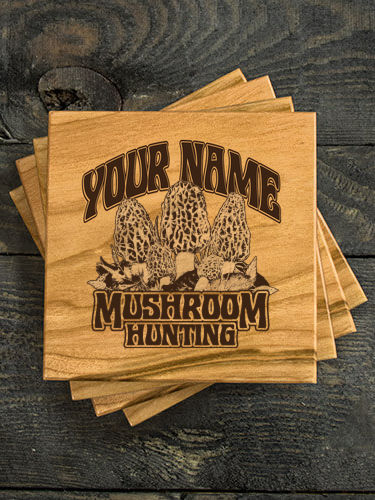 Mushroom Hunting : Coasters - Engraved