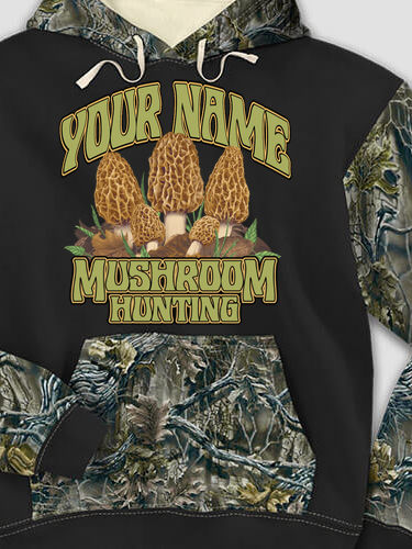 Mushroom Hunting : Printed 2-Tone Camo Hoodies