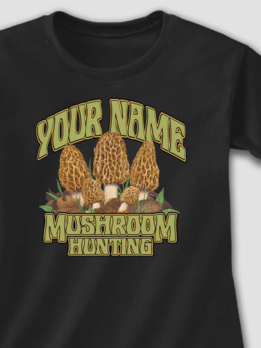 Mushroom Hunting : Adult Ladies Fitted T-Shirt