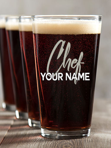 Chef : Pint Glasses - Color Printed