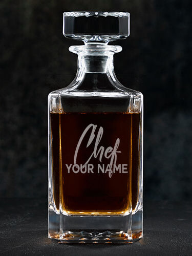 Chef : Whiskey Decanter - Engraved