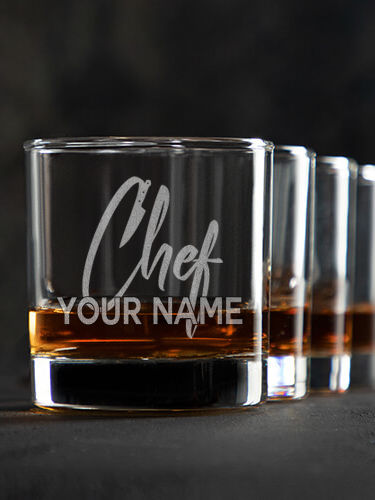 Chef : Rocks Glasses - Engraved