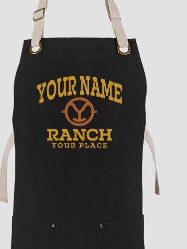 Ranch Monogram : Printed Canvas Work Aprons