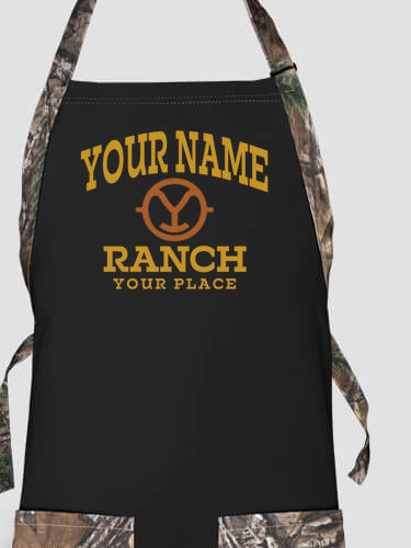 Ranch Monogram : Printed 2-Tone Aprons