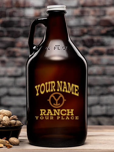 Ranch Monogram : Beer Growlers - Color Printed