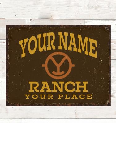 Ranch Monogram : Tin Signs