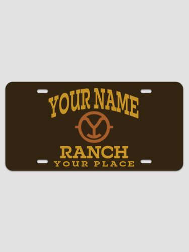 Ranch Monogram : License Plates