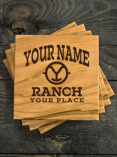 Ranch Monogram : Coasters - Engraved