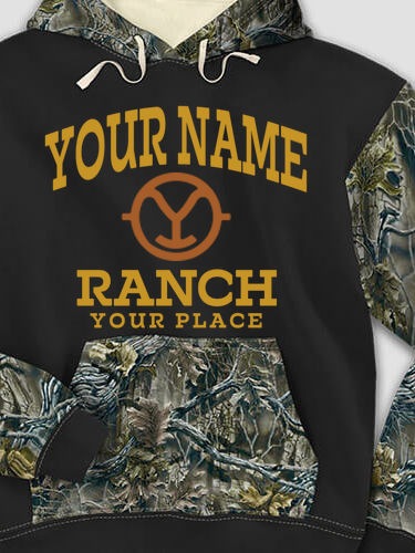 Ranch Monogram : Printed 2-Tone Camo Hoodies