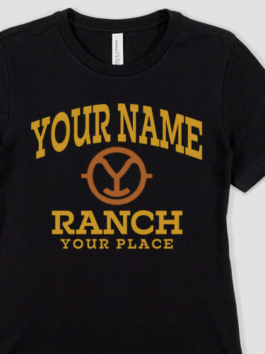 Ranch Monogram : Premium Ladies T-Shirts
