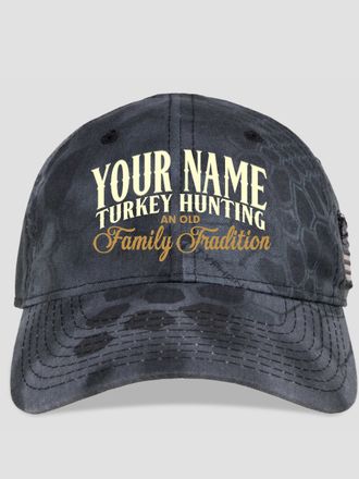 Turkey Hunting Family Tradition : Embroidered Kryptek Tactical Camo Hats