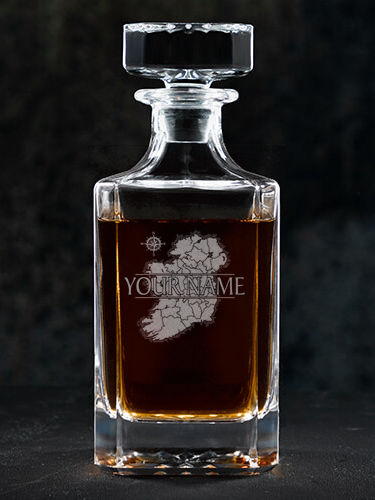 Irish Heritage : Whiskey Decanter - Engraved