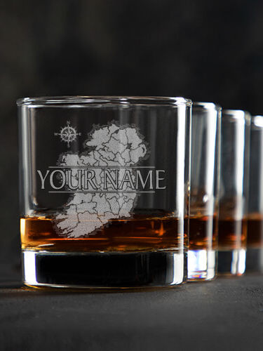Irish Heritage : Rocks Glasses - Engraved