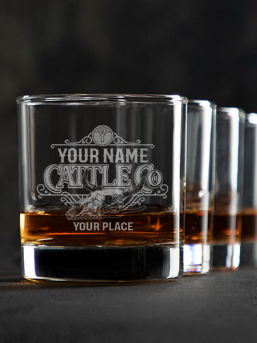 Cattle Company : Rocks Glasses - Engraved
