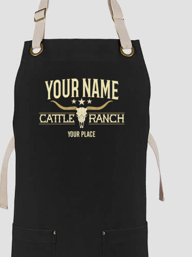 Cattle Ranch : Printed Canvas Work Aprons