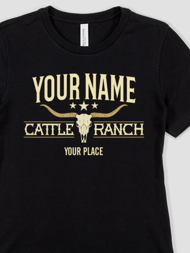 Cattle Ranch : Premium Ladies T-Shirts