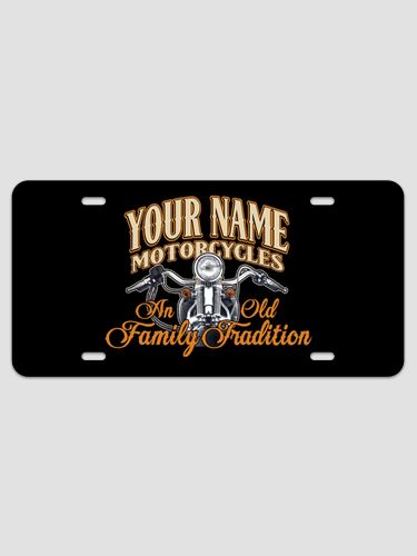 Motorcycle Family Tradition : License Plates
