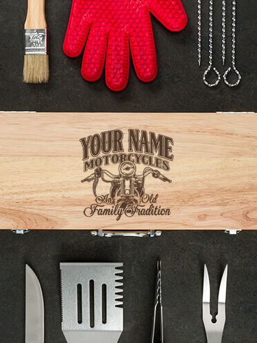 Motorcycle Family Tradition : 10 Piece BBQ Set
