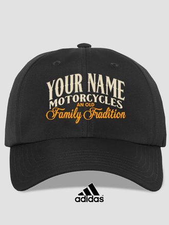 Motorcycle Family Tradition : Embroidered Adidas&reg; Hats