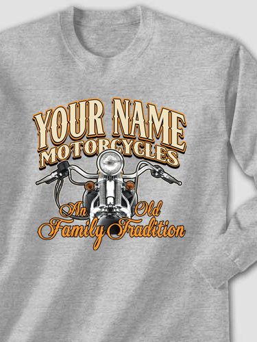 Motorcycle Family Tradition : Printed Long Sleeves