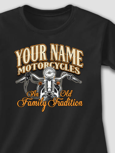 Motorcycle Family Tradition : Adult Ladies Fitted T-Shirt