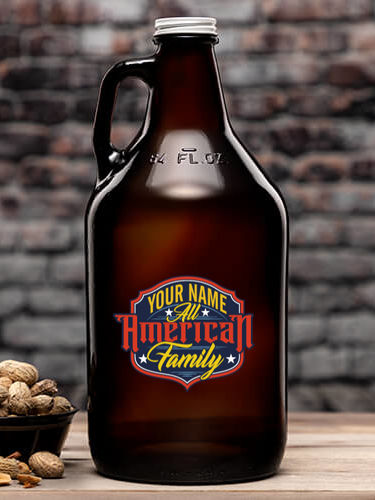 All-American Family : Beer Growlers - Color Printed