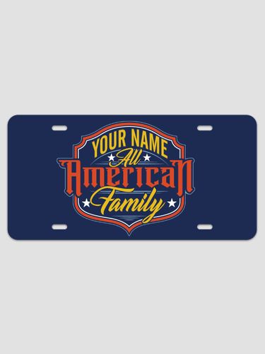 All-American Family : License Plates