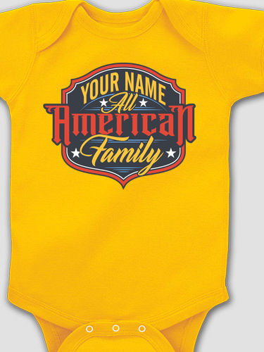 All-American Family : Printed Baby Bodysuits