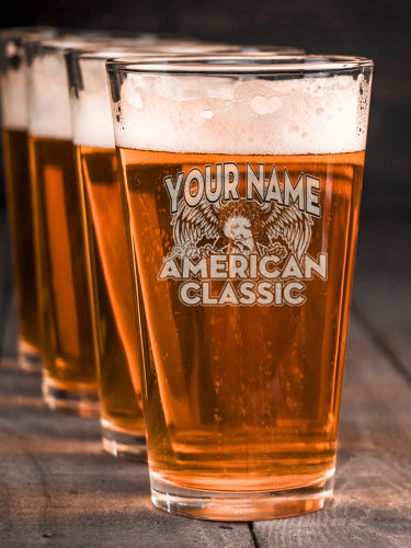 American Classic : Pint Glasses - Engraved
