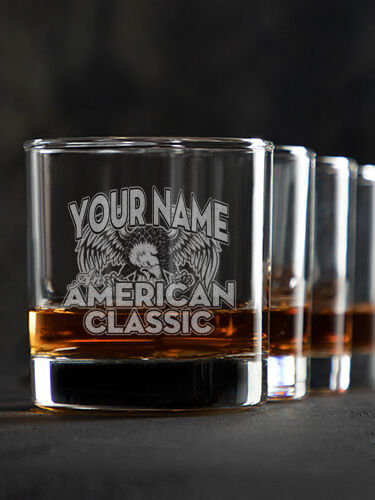 American Classic : Rocks Glasses - Engraved