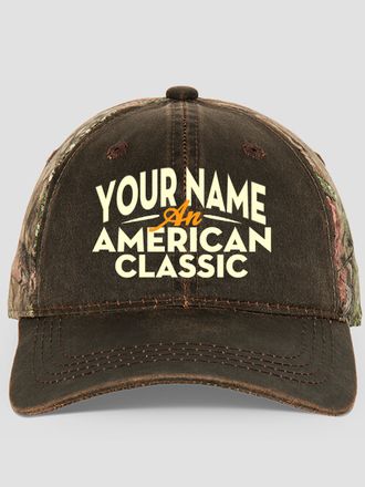 American Classic : Embroidered 2-Tone Camo Hats