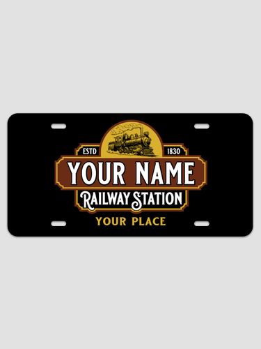Railway Station : License Plates