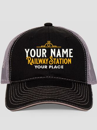 Railway Station : Embroidered Trucker Hats
