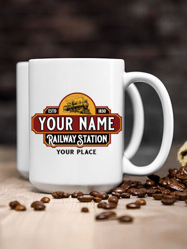 Railway Station : Ceramic Coffee Mugs