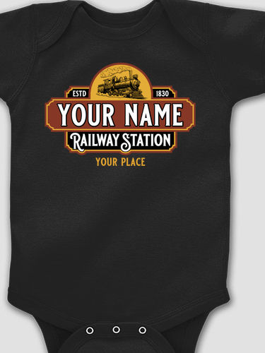 Railway Station : Printed Baby Bodysuits