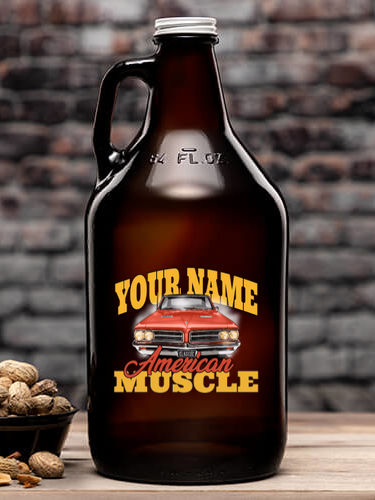 American Muscle Car : Beer Growlers - Color Printed