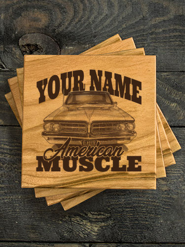 American Muscle Car : Coasters - Engraved