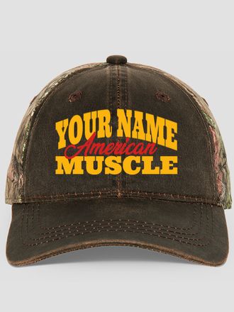 American Muscle Car : Embroidered 2-Tone Camo Hats