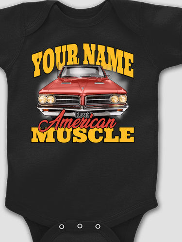 American Muscle Car : Printed Baby Bodysuits