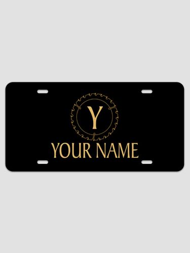 Woodworking Monogram : License Plates
