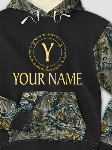 Woodworking Monogram : Printed 2-Tone Camo Hoodies