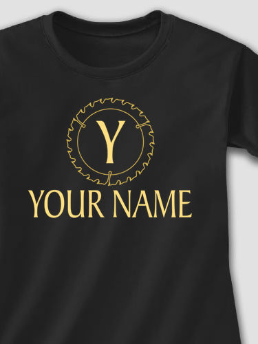 Woodworking Monogram : Adult Ladies Fitted T-Shirt