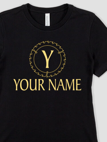 Woodworking Monogram : Premium Ladies T-Shirts