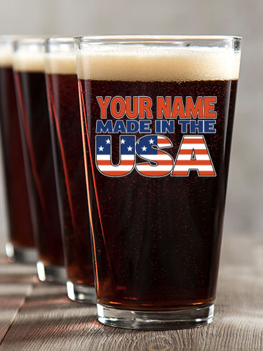 USA Family : Pint Glasses - Color Printed