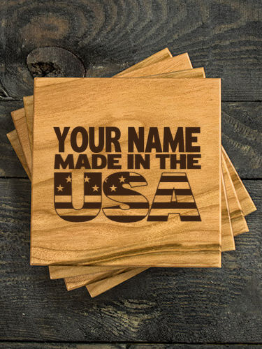 USA Family : Coasters - Engraved