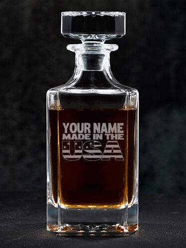 USA Family : Whiskey Decanter - Engraved