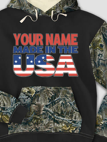 USA Family : Printed 2-Tone Camo Hoodies