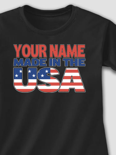 USA Family : Adult Ladies Fitted T-Shirt