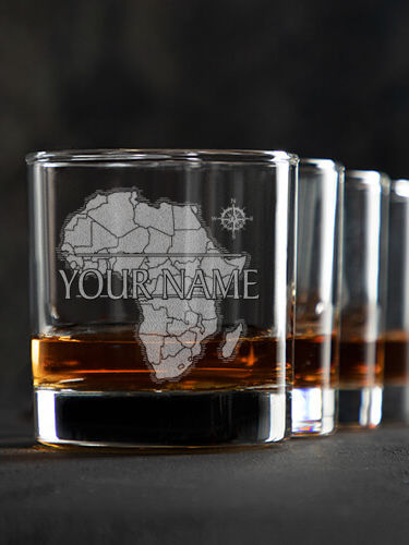 African Heritage : Rocks Glasses - Engraved