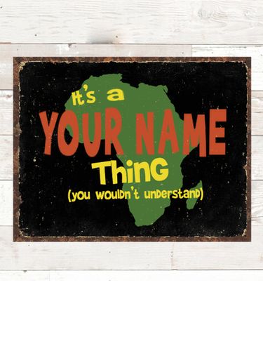 African American Thing : Tin Signs
